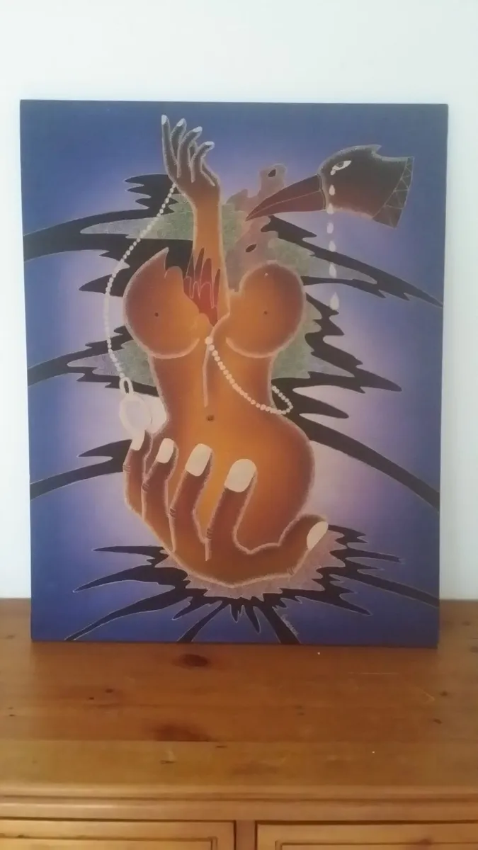 Original Sri Lankan Batik Art 85cm x 67cm