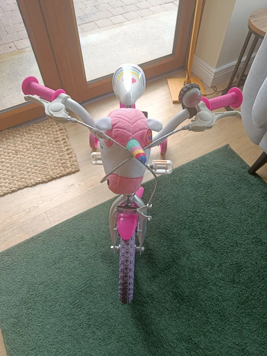 Apollo Twinkles Unicorn Kids Bike - 14" Wheel - Image 2