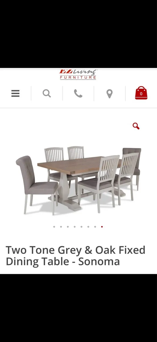 6 Chairs and Dining Table - Image 1