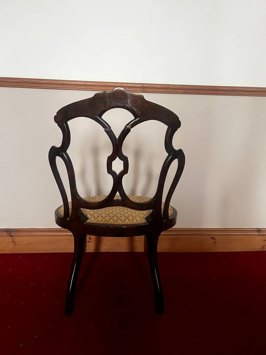 Petite antique Nursing Chair - Image 4