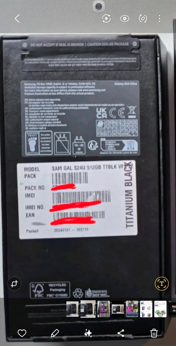 Samsung Galaxy S24 Ultra – 512GB – Titanium Black - Image 2