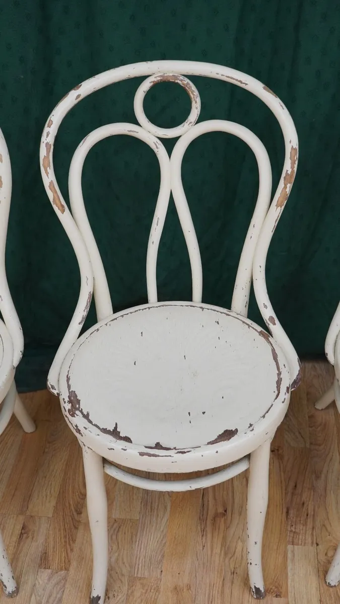 Set of 4 Hofmann Bielitz Bentwood Cafe Chairs - Image 4