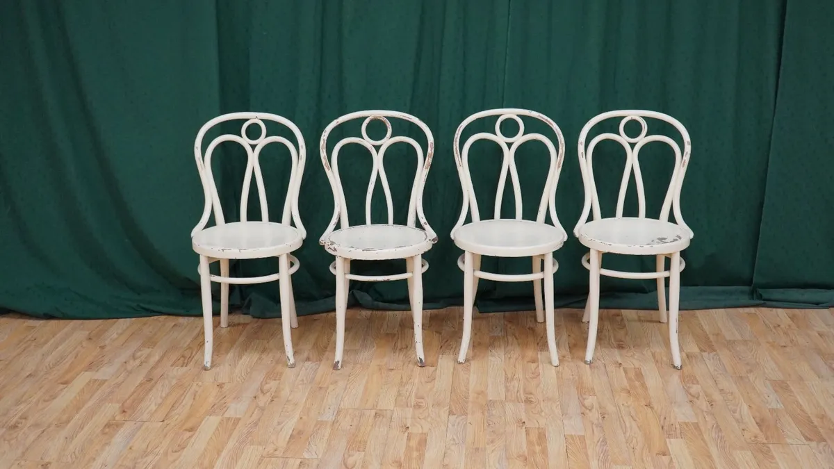 Set of 4 Hofmann Bielitz Bentwood Cafe Chairs - Image 1