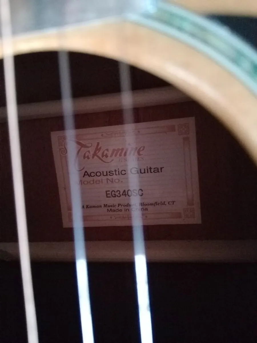 Takamine eg440sc electric acoustic guitar as new - Image 4