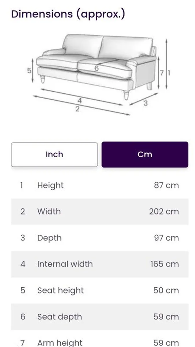 DFS brand new Livie Sofas (3 +4 seater) - Image 3