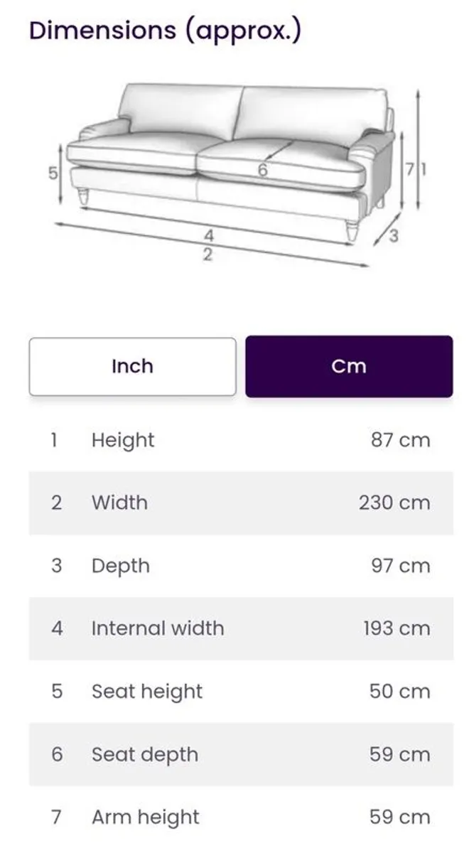 DFS brand new Livie Sofas (3 +4 seater) - Image 4