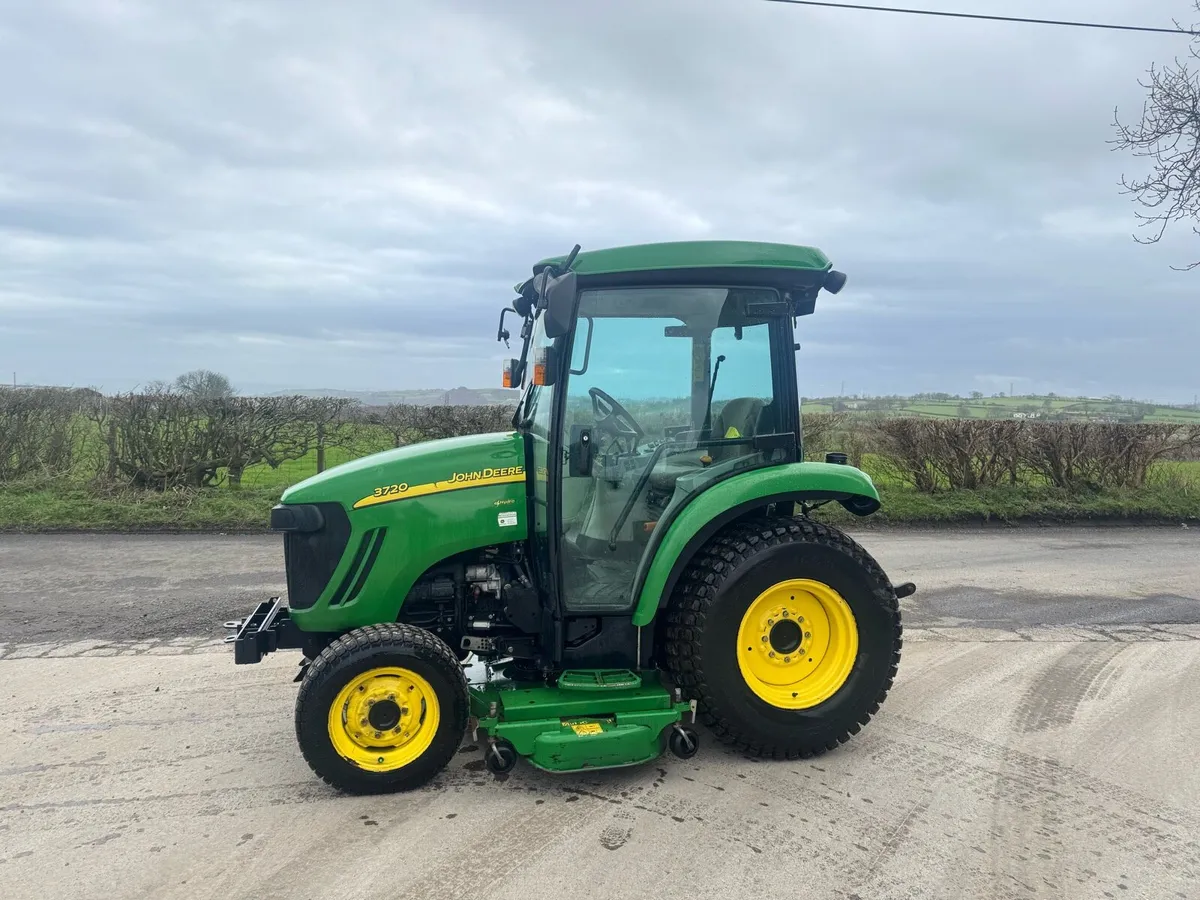 John Deere Compact Tractor with Mower - Image 1