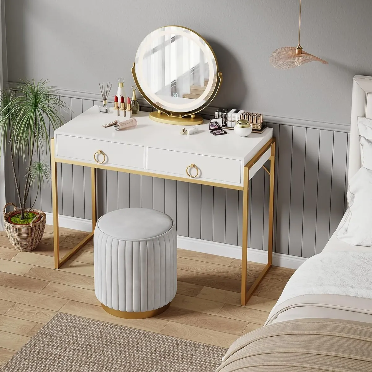 Computer Desk with Drawer 42 Dressing Table for - Image 4