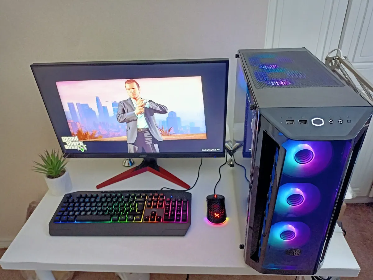 Fast Gaming PC Cooler Master case Windows 11 Pro - Image 1