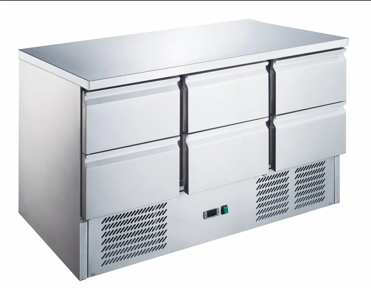 Frostac 6 draw counter fridge