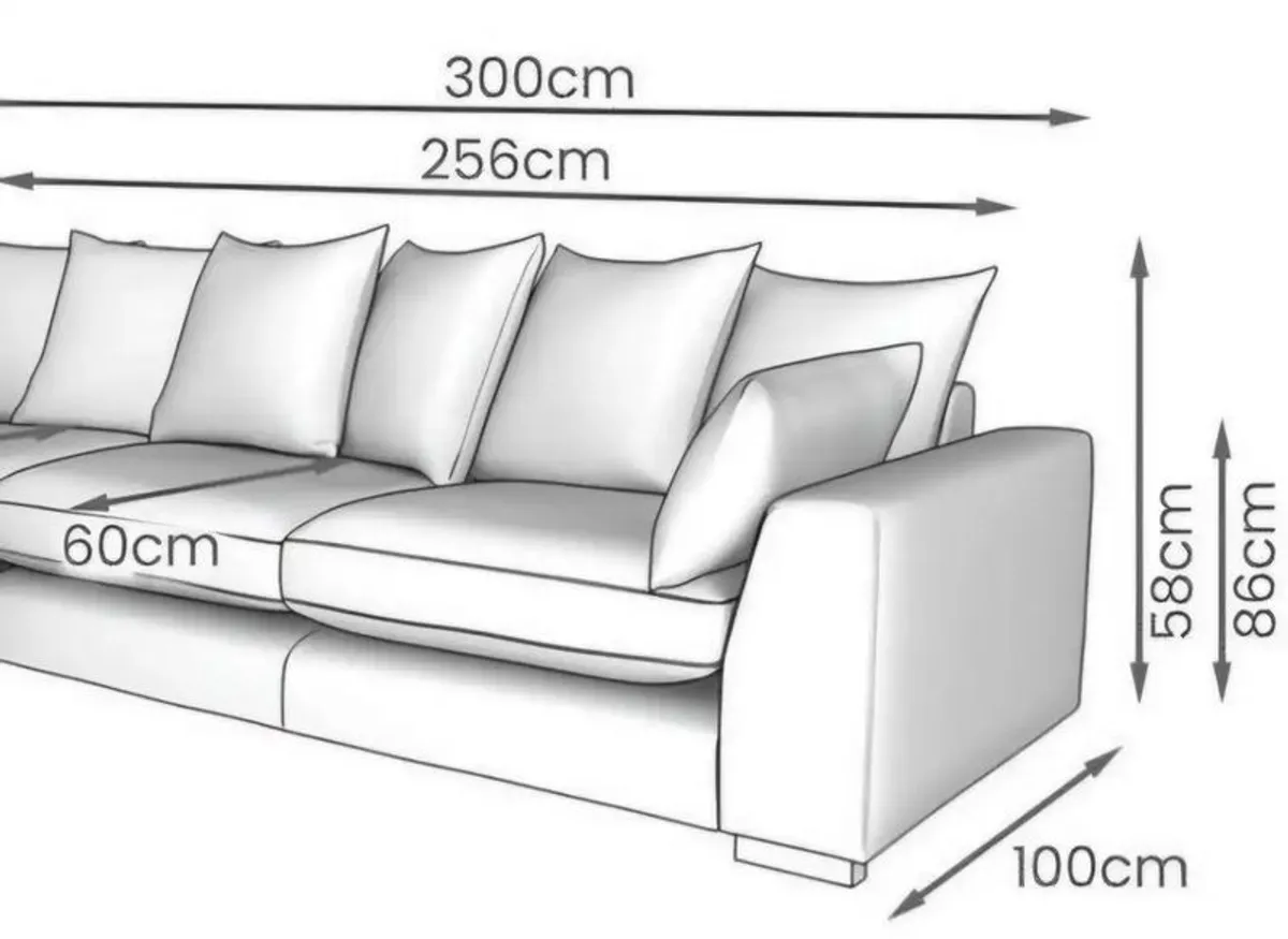 Beautiful Plush Velvet Sofa - Image 3