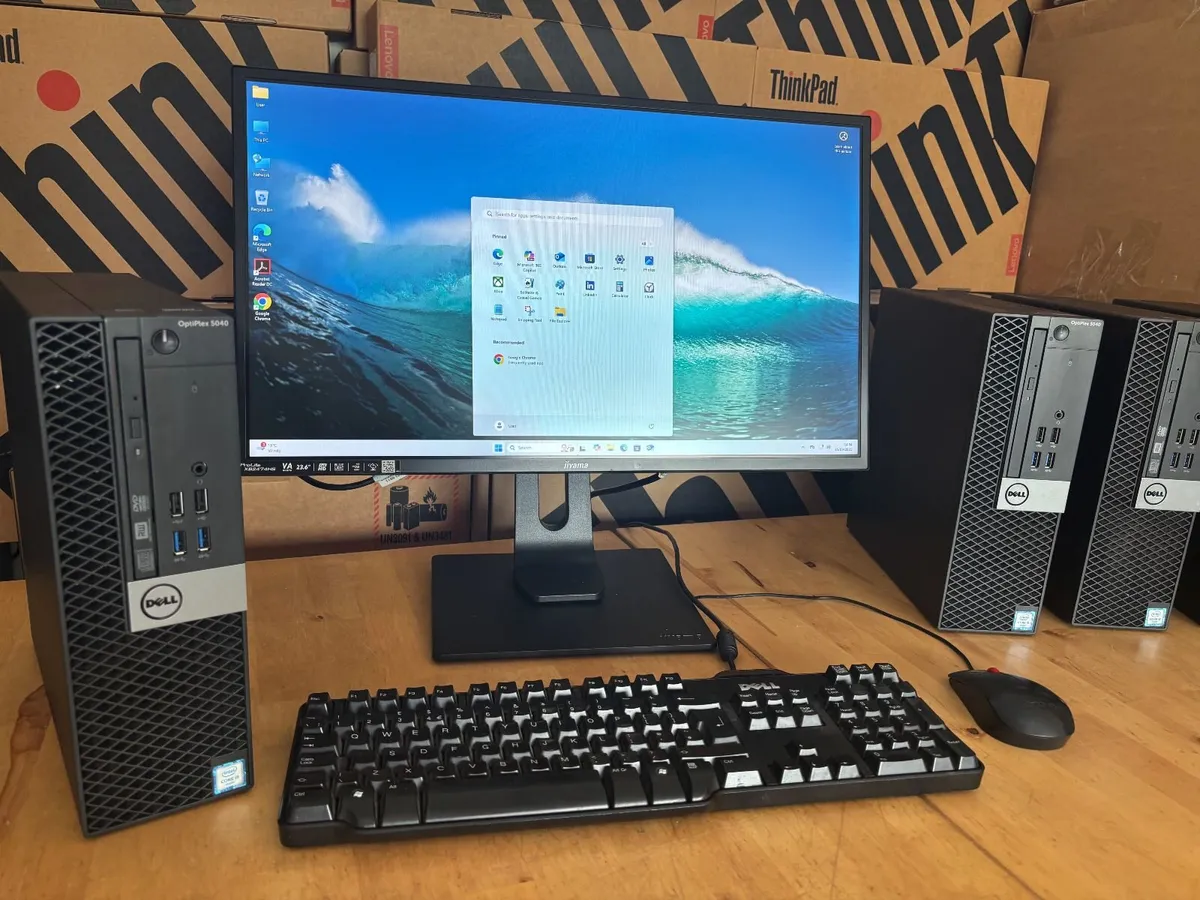 Dell Optiplex PC's-16Gb-24" Screen-Wifi-Windows 11 - Image 3