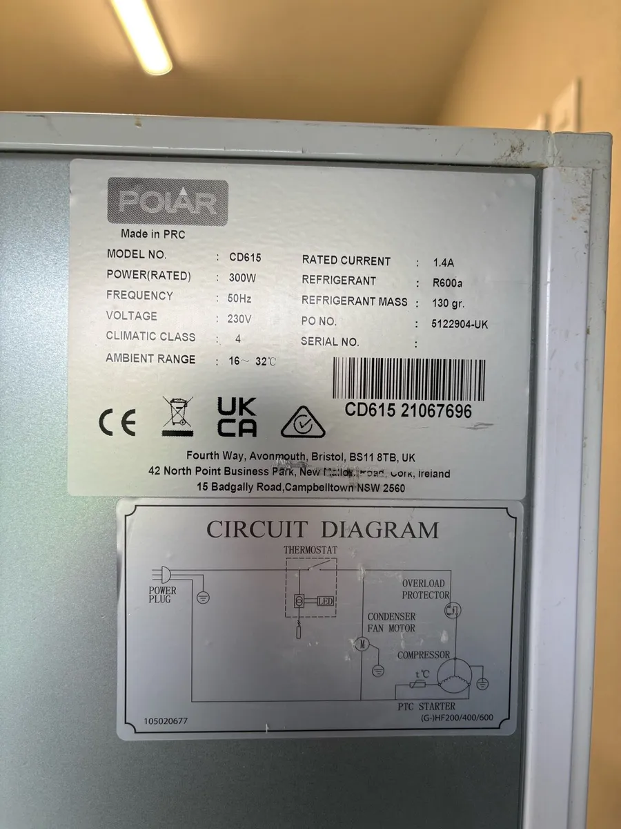 Polar Tall freezer  - - Image 4