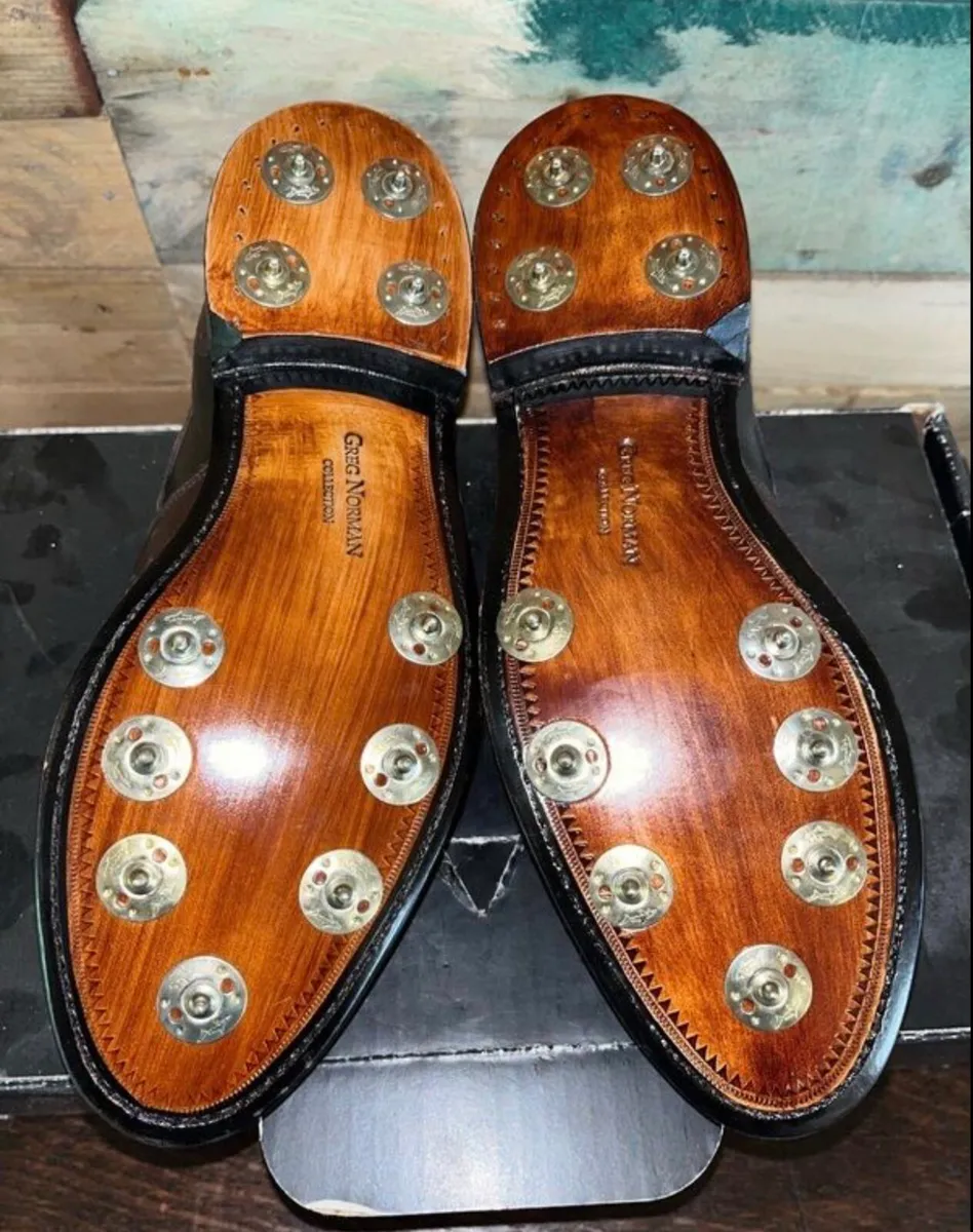 Greg Norman leather golf shoes - Image 1
