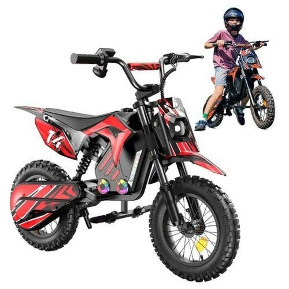 ISINWHEEL A14 Electric Dirt Bike with Bluetooth Sp - Image 1