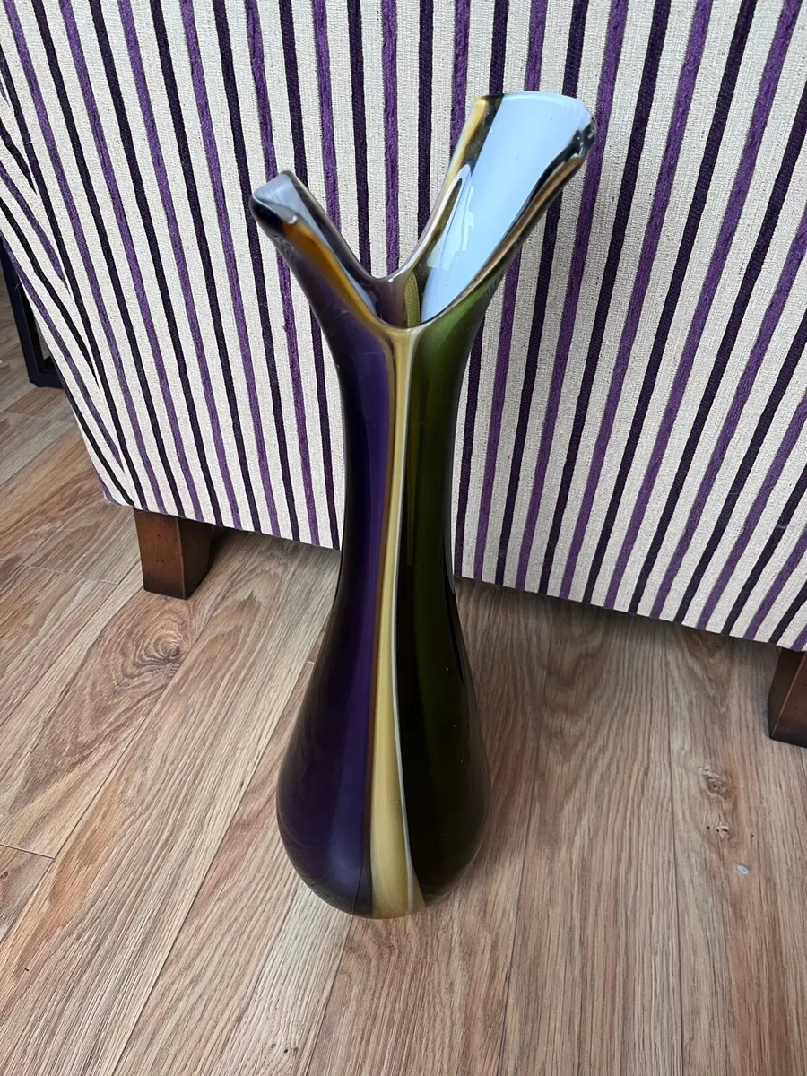 Purple/green/yellow vase