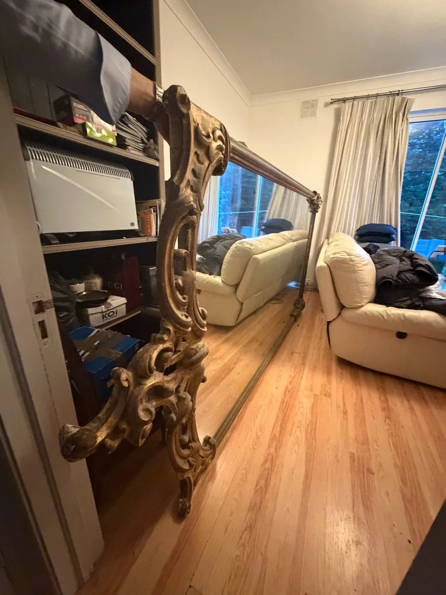 Large Victorian giltwood mirror - Image 3