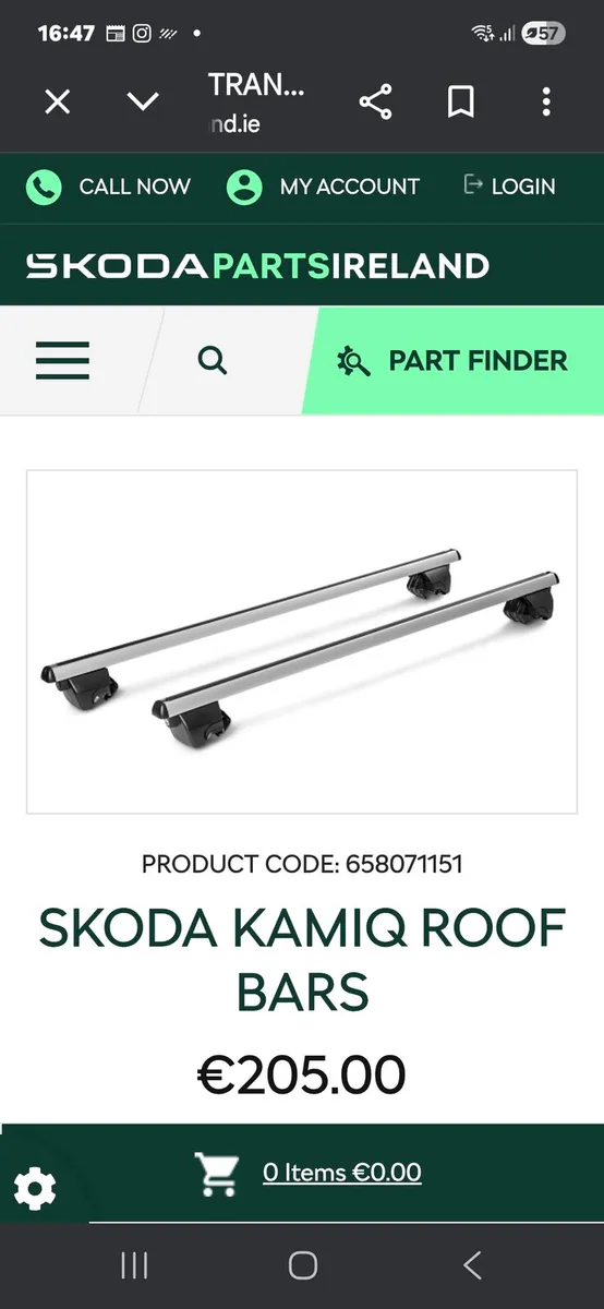 Roof rails  for skoda kamiq