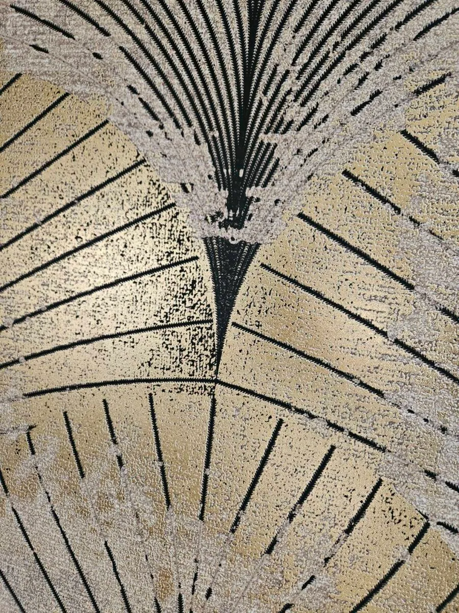 Large gold print with black frame. - Image 4