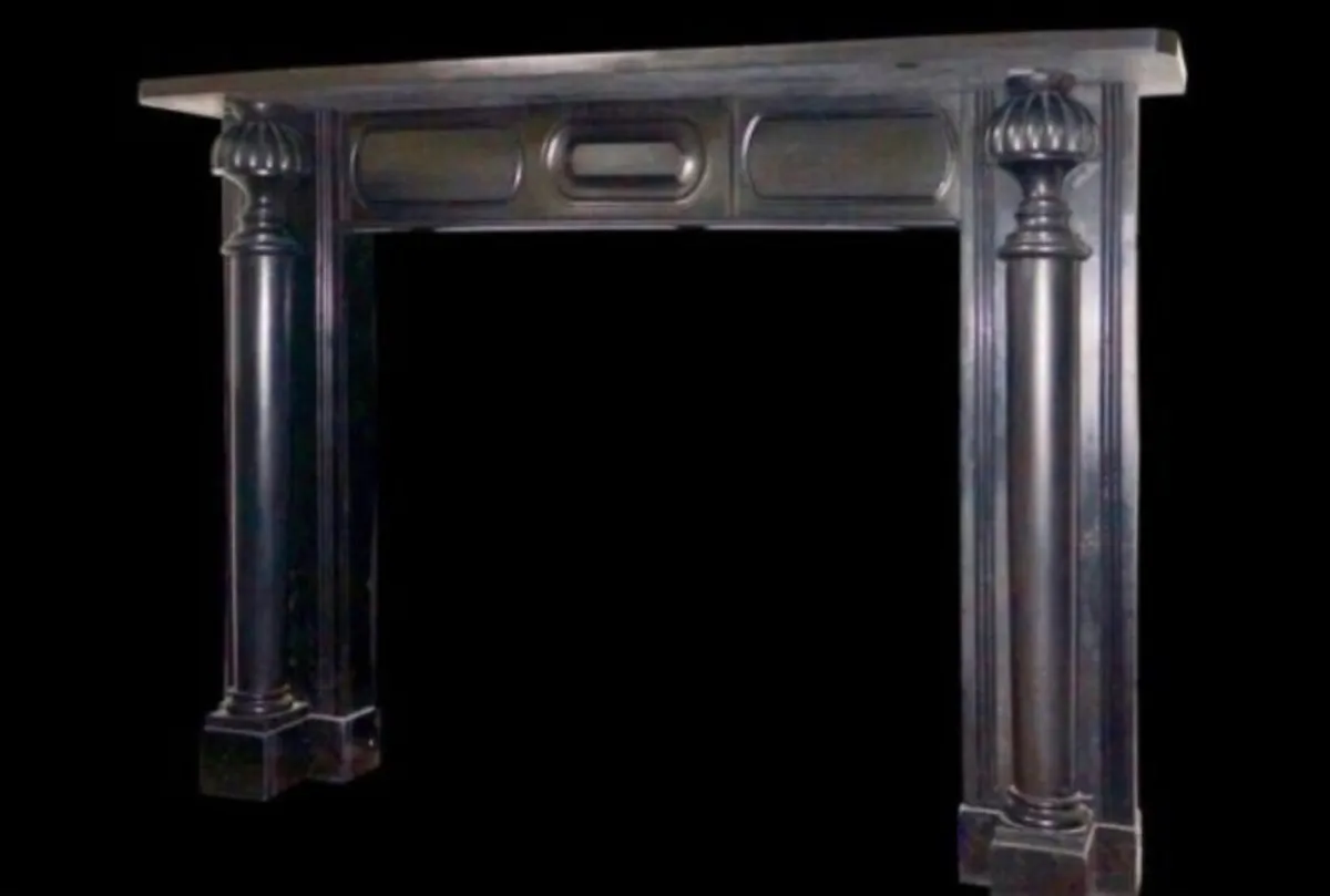 Antique regency pillared fireplace - Image 3