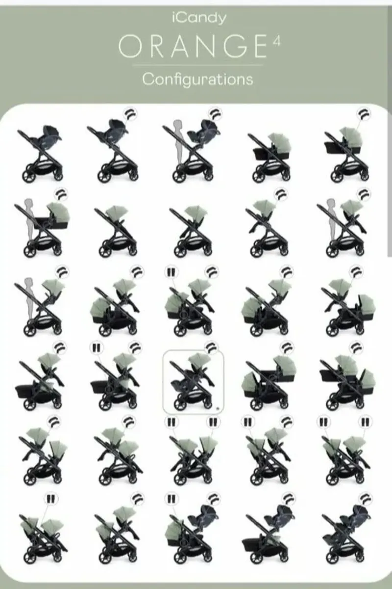 icandy orange double travel system - Image 2