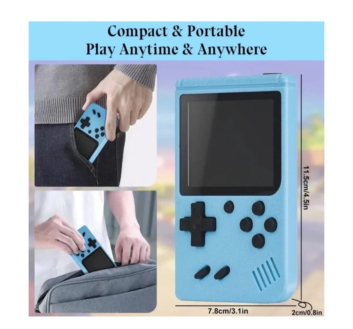 Handheld Retro Game Console 500 Classic Games NEW - Image 3