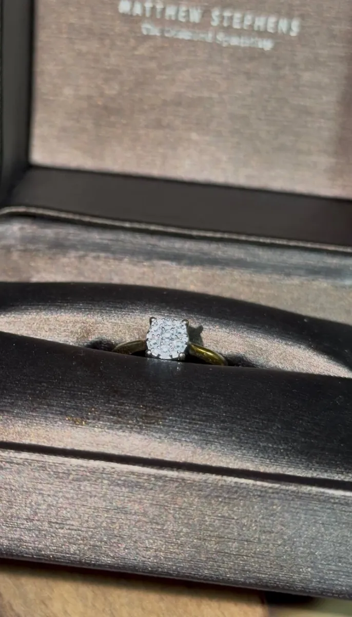 18K Gold Cluster Diamond Ring - Image 3