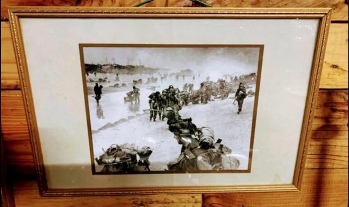 Three world war 2 framed photos - Image 1