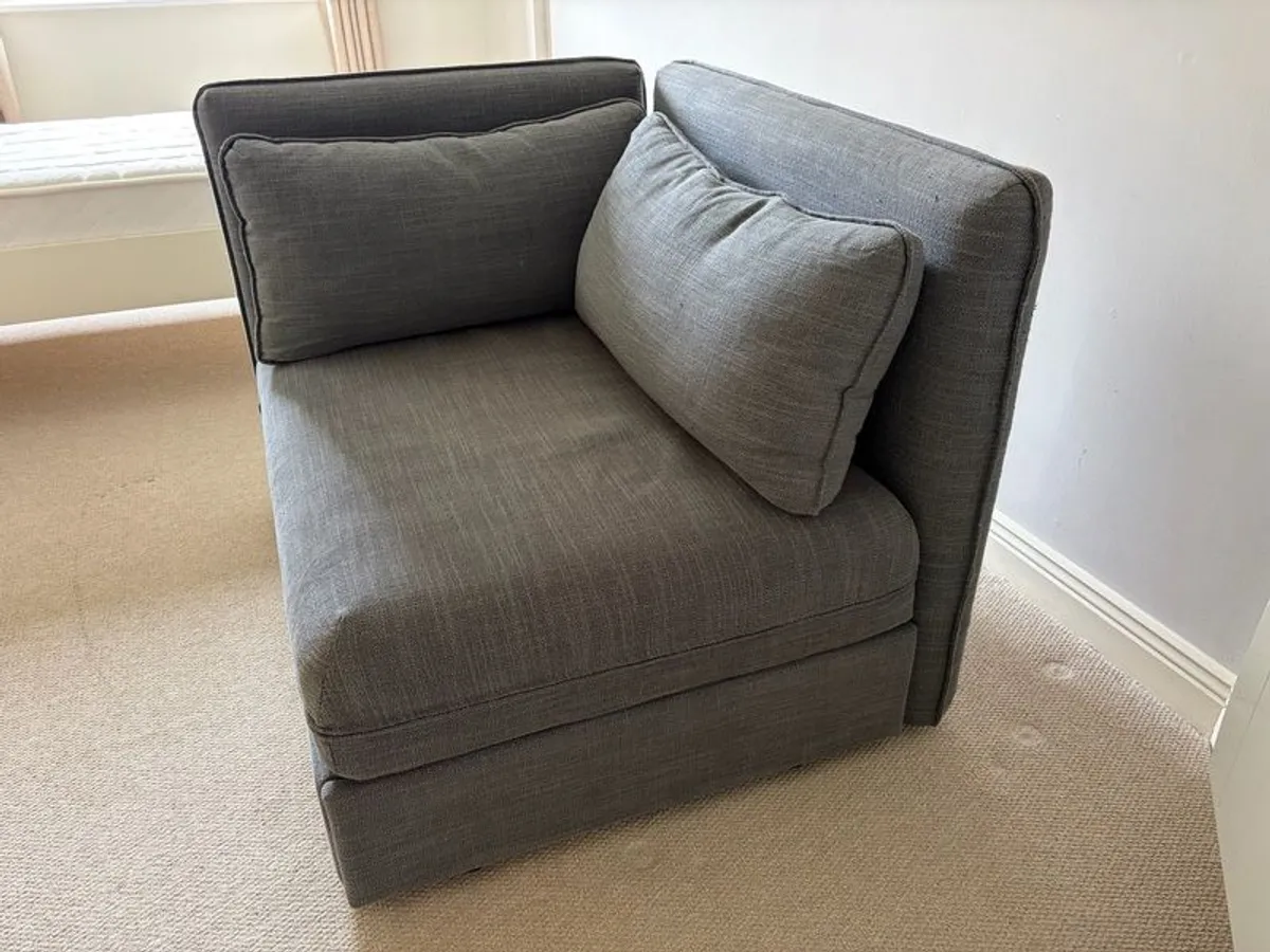 Modular Vallentuna Corner Sofa - Hillared Dark Grey - Excellent Condition - Image 4