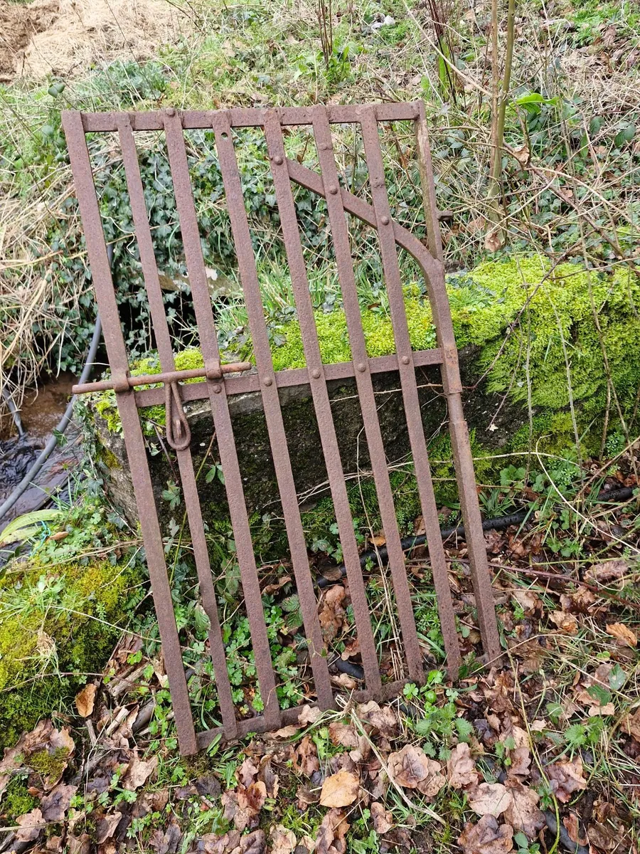 Old steel farm gate - Image 1