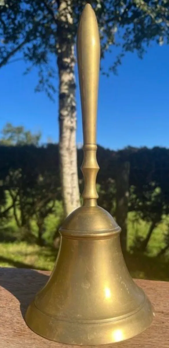 Vintage Brass Bell 31cm high - Image 1