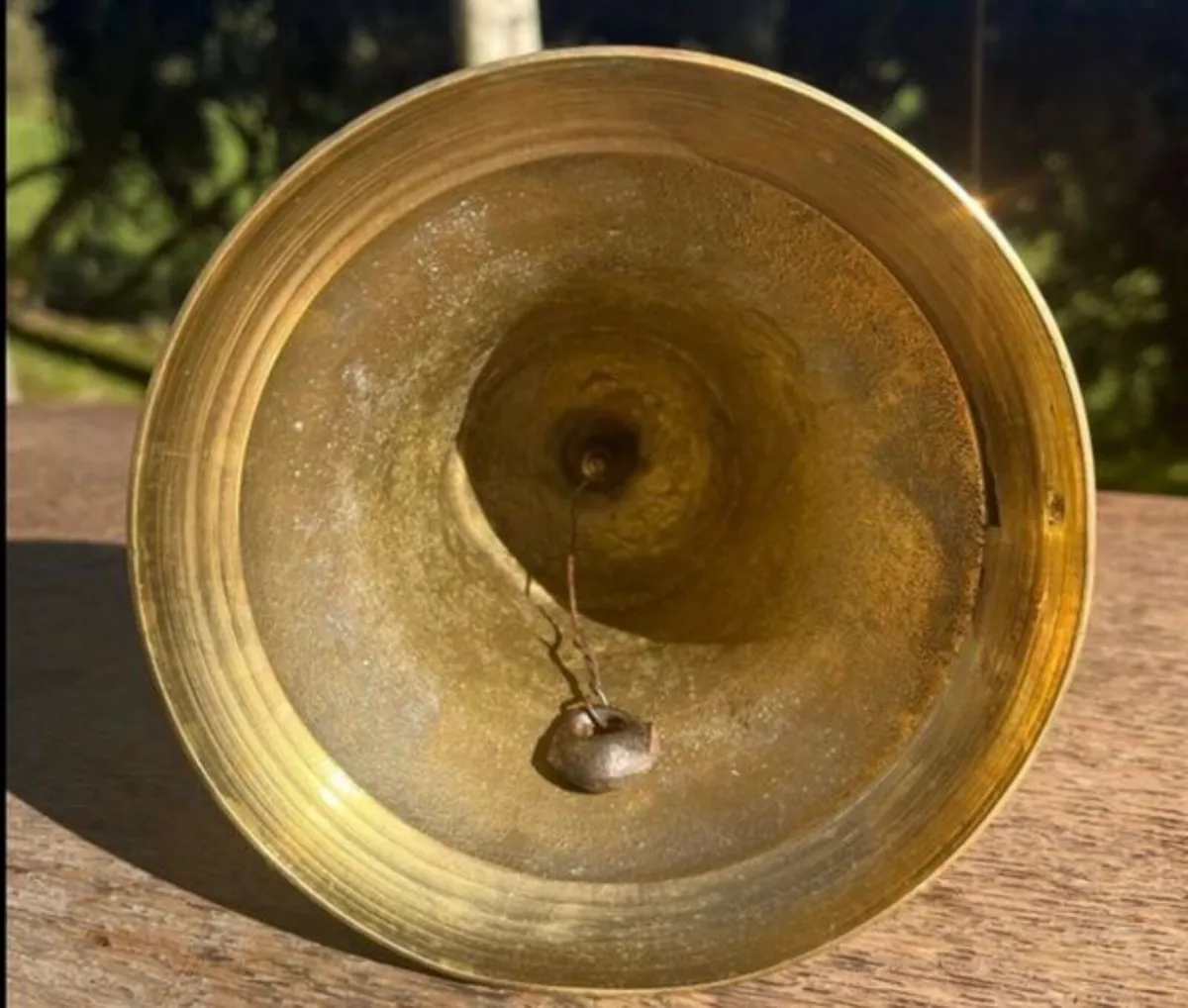 Vintage Brass Bell 31cm high - Image 2