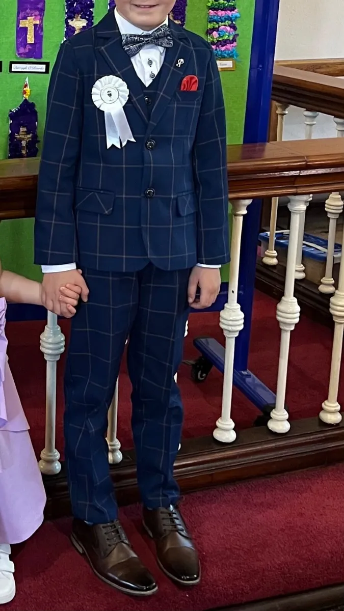 Communion Suit and Shoes - Image 1