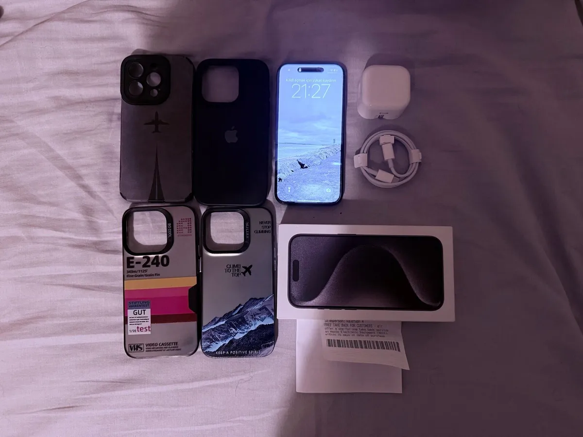 iPhone 15 Pro 128GB Black Titanium for sale. - Image 1