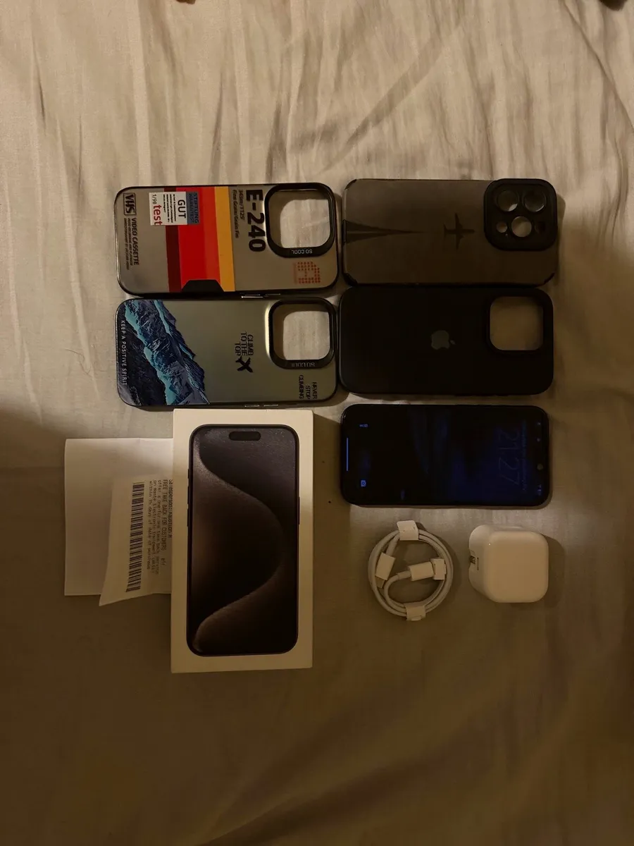iPhone 15 Pro 128GB Black Titanium for sale. - Image 2