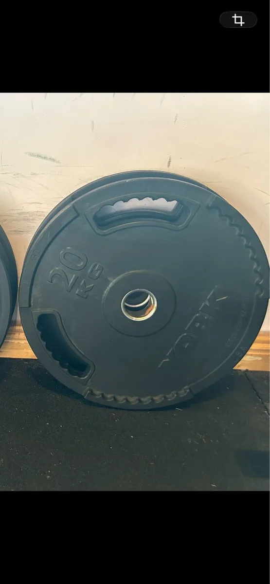 2 x 20kg York Olympic weight plates
