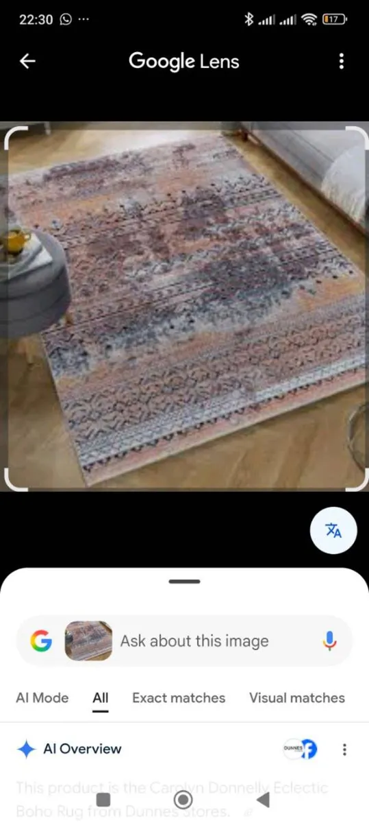 Beautiful large rug like new ,size  240/160. - Image 2