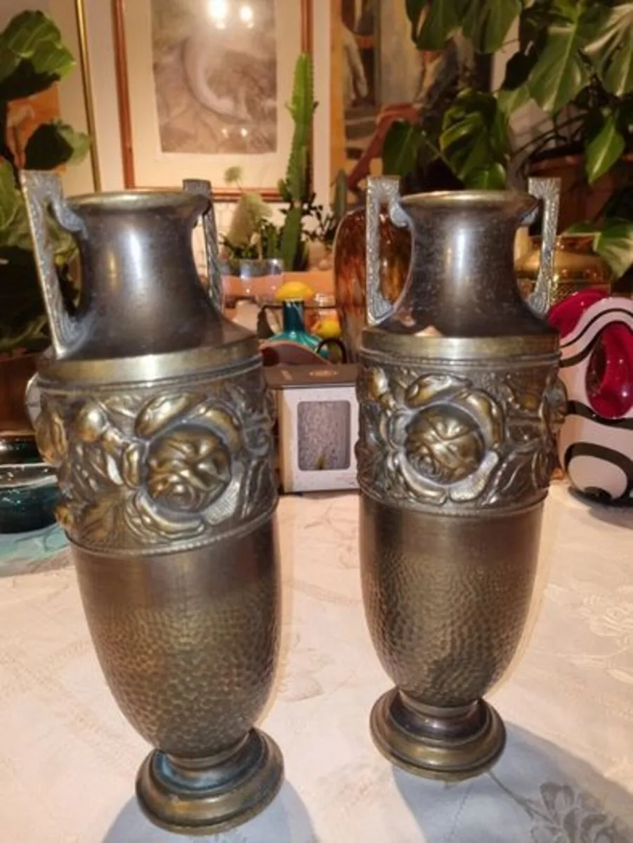 Art Nouveau Brass Vase, Beldray, - Image 2