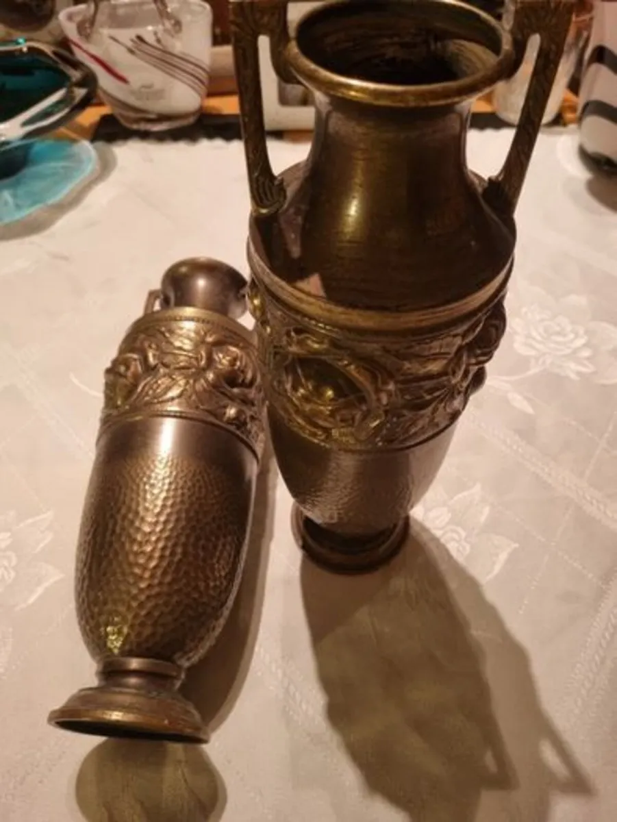 Art Nouveau Brass Vase, Beldray, - Image 4