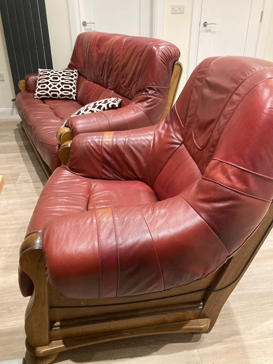 Sofa, 3 seater and one chair - Image 1