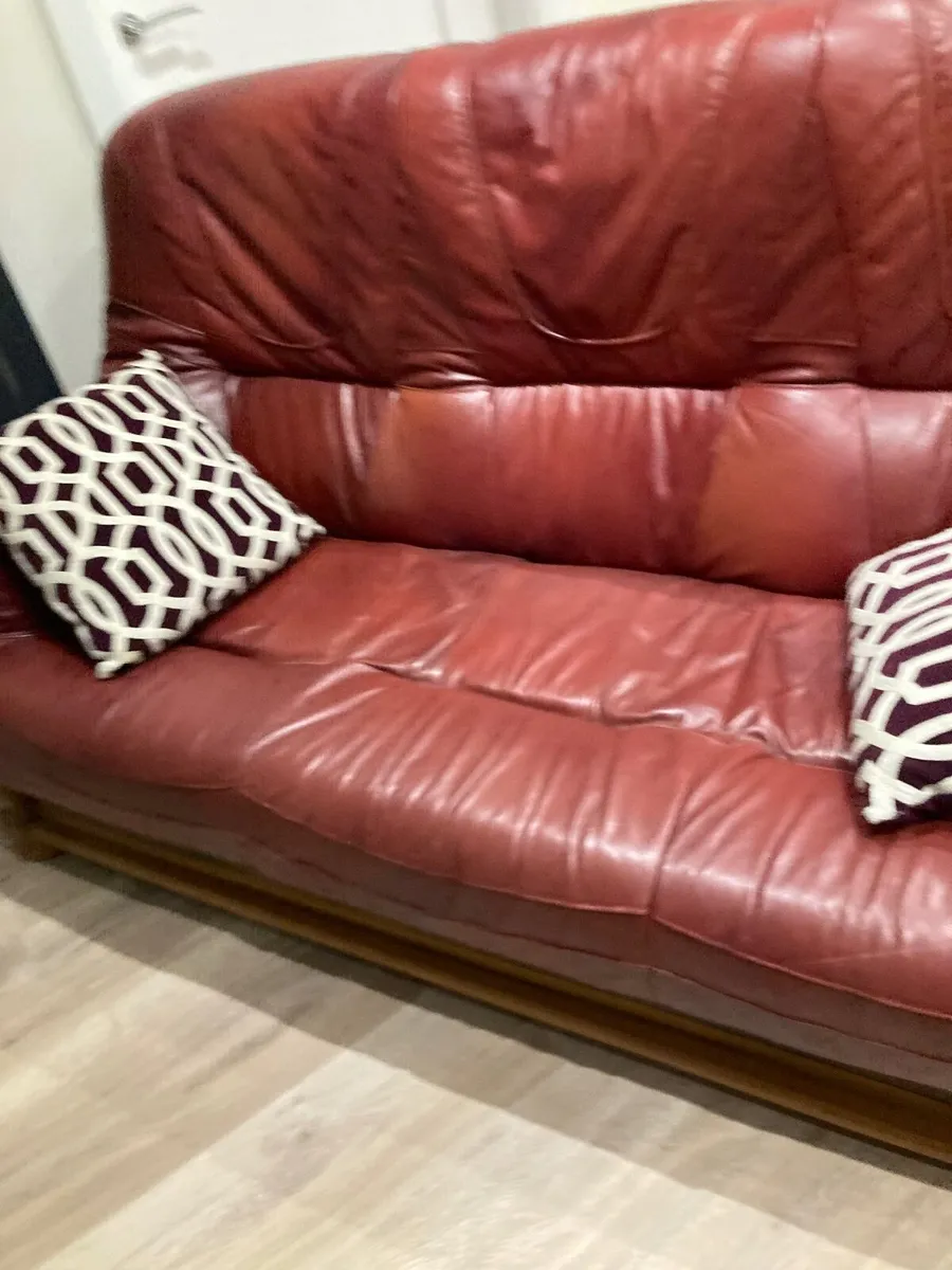 Sofa, 3 seater and one chair - Image 4