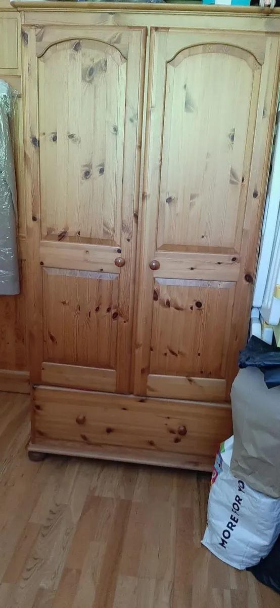 2 Wardrobes and 2 bedside presses - Image 1