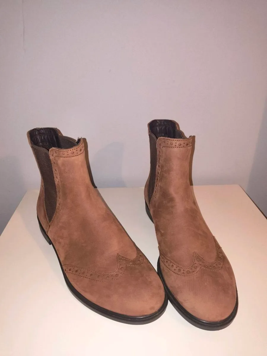 Brand New - Ecco Womens Brown Suede Ankle Boots - Image 2