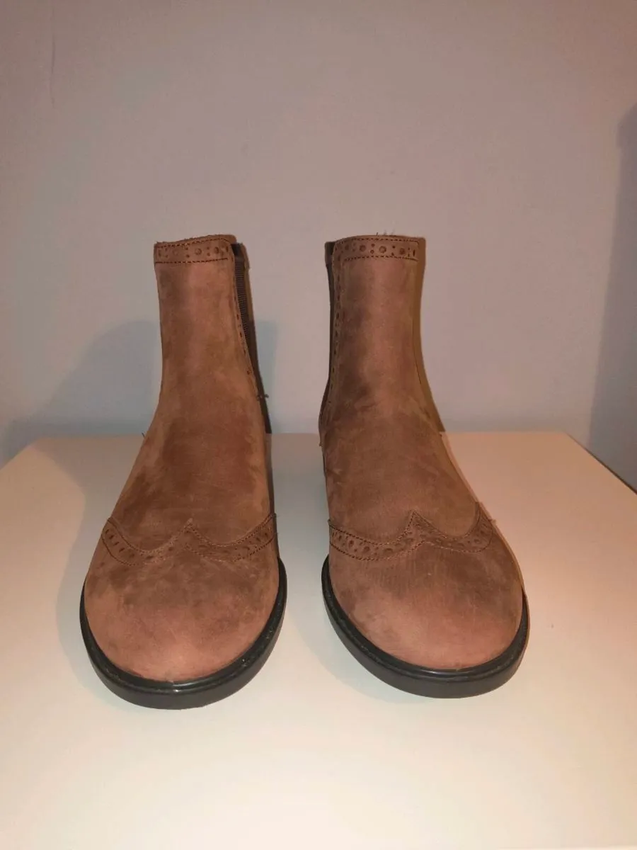 Brand New - Ecco Womens Brown Suede Ankle Boots - Image 3