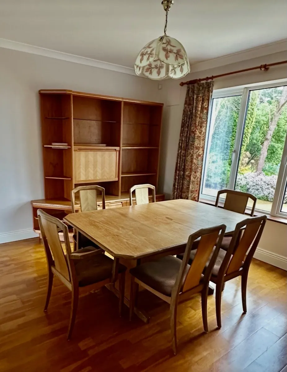 Vintage G Dining room table, chairs, and sideboard - Image 1