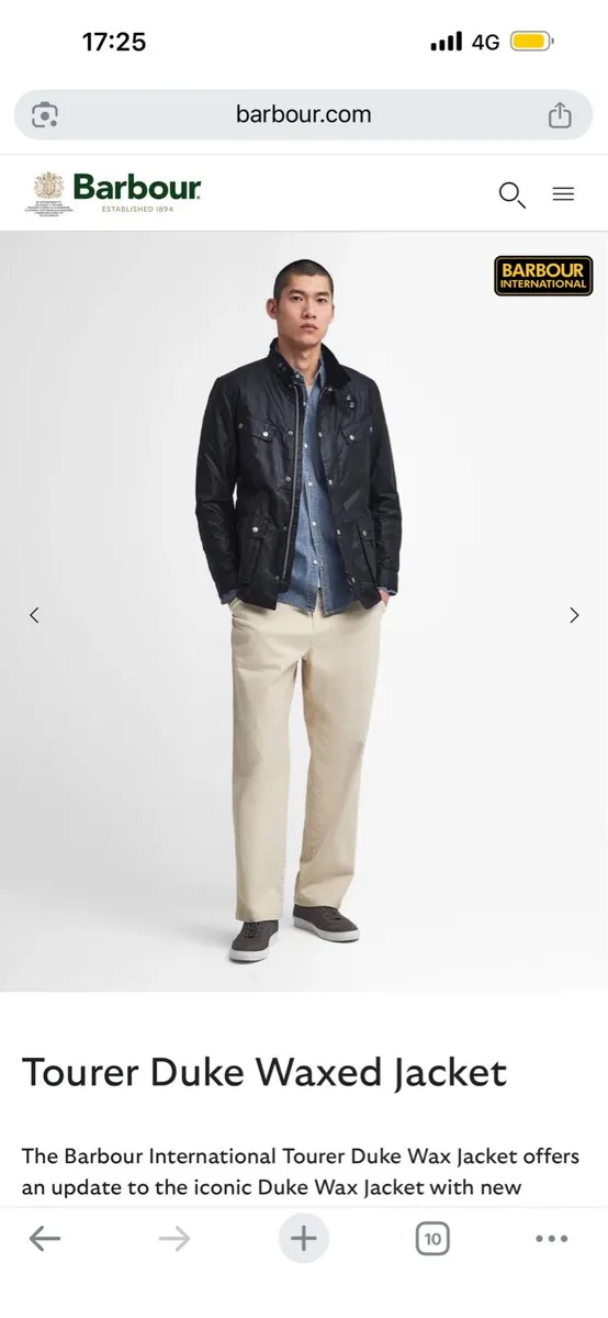 Barbour Tourer Duke Waxed Jacket Men’s - Image 3