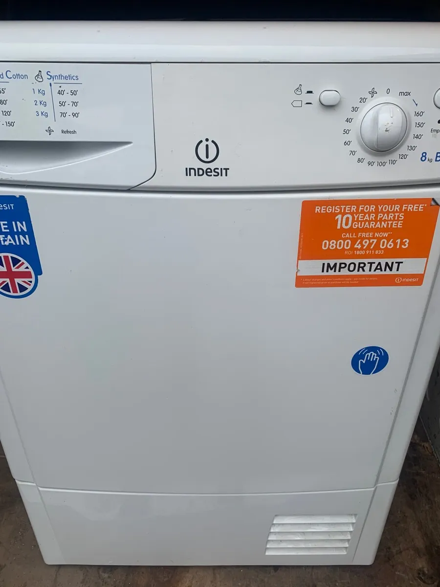 Indesit Condenser dryer 8kg - Image 1