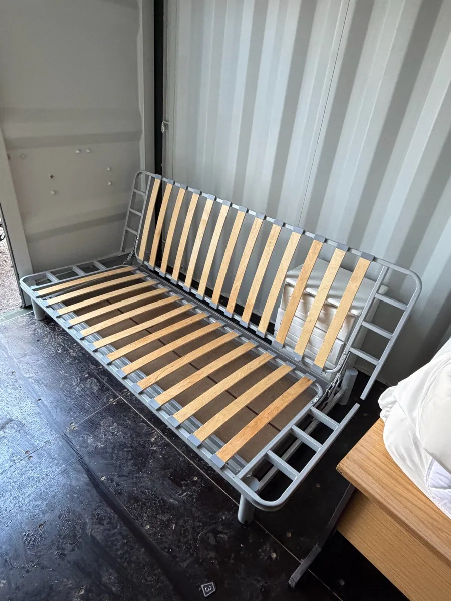 Red Futon Sofa Bed - Image 2