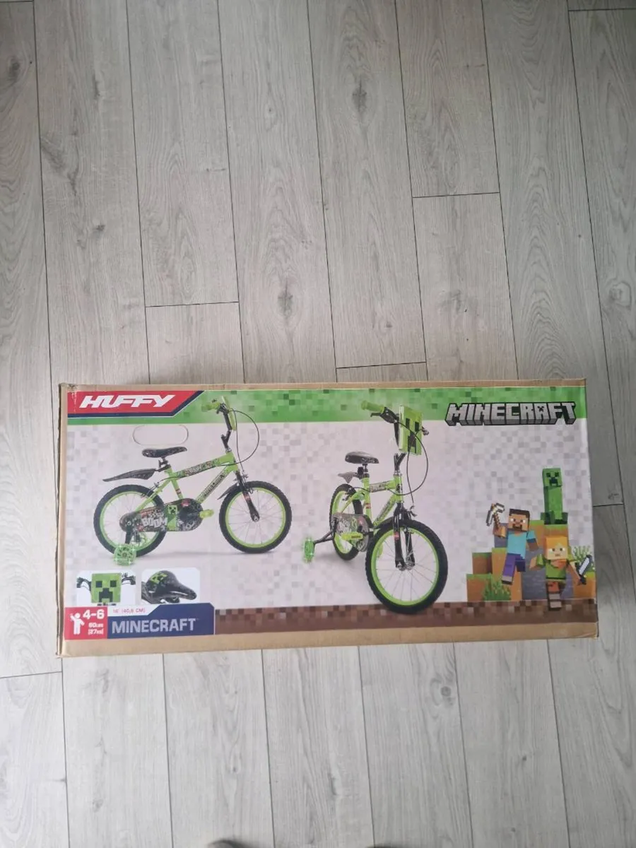 Huffy Kids Minecraft16 Inch Bike - Image 1