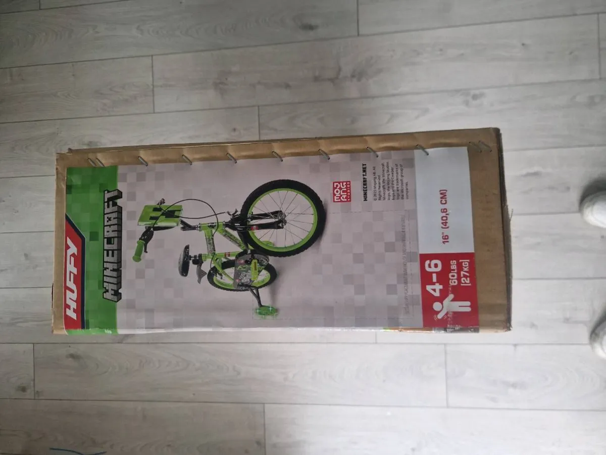 Huffy Kids Minecraft16 Inch Bike - Image 2